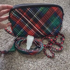 Lug Coupe XL in Tartan Plaid, 2 straps! EUC